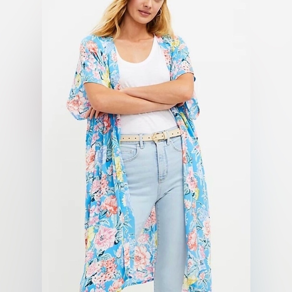 LOFT Garden Wrap Kimono